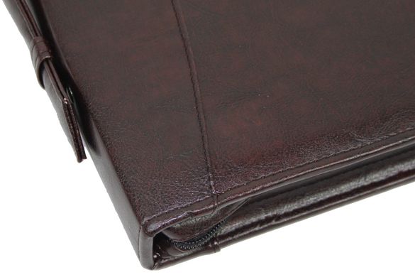 Папка-портфель чоловіча з еко шкіри Exclusive коричнева