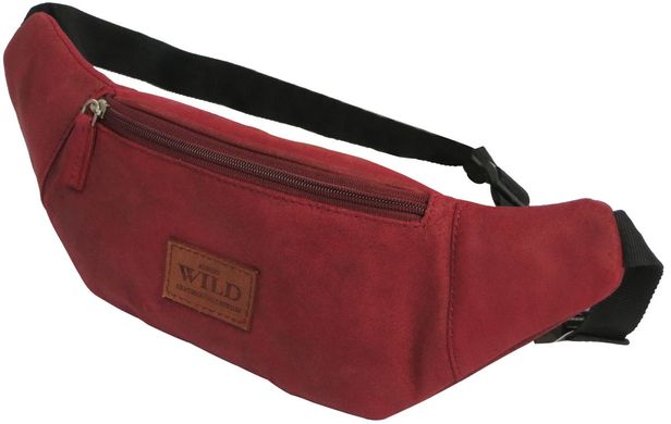 Шкіряна сумка на пояс Always Wild WB-01-18562 червона