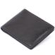 Стильное портмоне с зажимом для денег без застежки GRANDE PELLE 11295 Черное