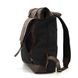 Ролл-ап рюкзак из кожи и канвас TARWA RGc-5191-3md серый Коричневий