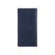 Синий кожаный бумажник с авторским тиснением, коллекция "Mehendi Classic"