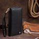 Вертикальний гаманець шкіряний жіночий ST Leather 19274 Чорний