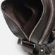 Мужская вертикальная кожаная сумка для документов Borsa Leather K18016a, коричневая
