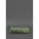 Натуральный кожаный пенал-несессер (футляр для очков) 4.0 Зеленый Crazy Horse Blanknote BN-CB-4-iz