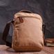 Відмінна вертикальна сумка для чоловіків із текстилю Vintage 22236 Коричневий
