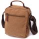 Відмінна вертикальна сумка для чоловіків із текстилю Vintage 22236 Коричневий
