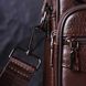 Удобная мужская сумка с ручкой кожаная 21276 Vintage Коричневая