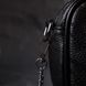 Женская вечерняя сумочка на цепочке из натуральной кожи Vintage 22382 Черная