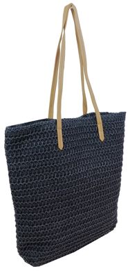 Плетеная пляжная сумка, сумка шоппер 2 в 1 Esmara синяя