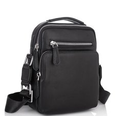 Уценка! Мужская кожаная сумка-барсетка через плечо с ручкой Tiding Bag M2605-2A-5 Черный