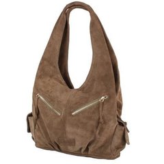 Женская замшевая сумка LASKARA (ЛАСКАРА) LK-DM230-khaki Коричневый