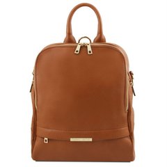 TL141376 Коньяк TL Bag - женский кожаный рюкзак мягкий от Tuscany