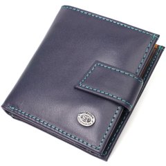 Компактный женский кошелек из натуральной кожи ST Leather 19425 Синий