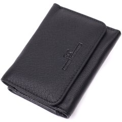 Шкіряний лаконічний гаманець для жінок ST Leather 22506 Чорний