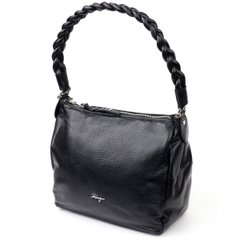 Красивая женская сумка KARYA 20868 кожаная Черный