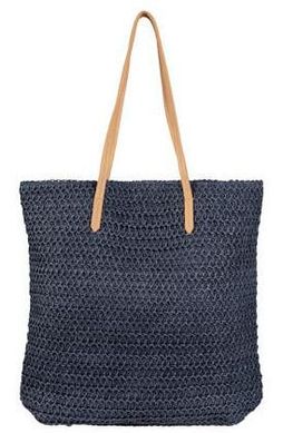 Плетеная пляжная сумка, сумка шоппер 2 в 1 Esmara синяя
