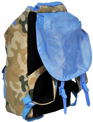 Рюкзак для ноутбука 15,6" Paso CM-192B камуфляж/голубой 25 л