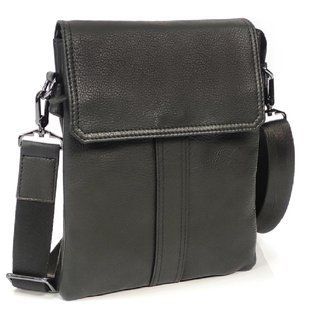 Мессенджер c клапаном на магните, черный Tiding Bag 8678-2A Черный