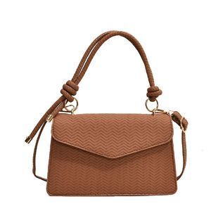Кросбоді каркасне з еко-шкіри Lilly P1-86148C Коричневий