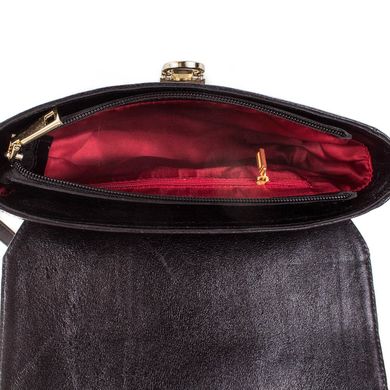 Женская дизайнерская кожаная сумка GURIANOFF STUDIO (ГУРЬЯНОВ СТУДИО) GG1401-10 Черный