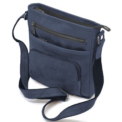 Чоловіча шкіряна сумка з карманом RK-1303-3md TARWA Синій