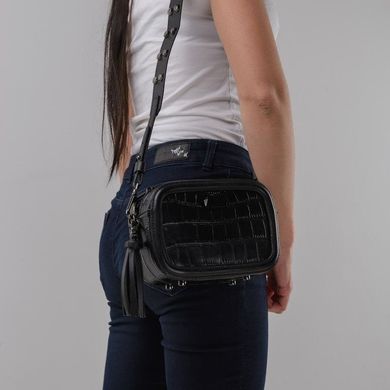 Жіноча сумка Olivia Leather NWB53-072A Чорна