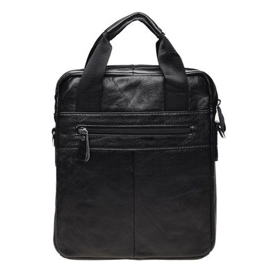 Чоловіча шкіряна сумка через плече Borsa Leather K18859-black