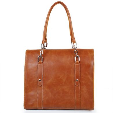 Женская повседневно-дорожная сумка из качественного кожезаменителя LASKARA (ЛАСКАРА) LK10201-cognac Оранжевый