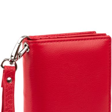 Вертикальный кошелек кожаный женский ST Leather 19275 Красный