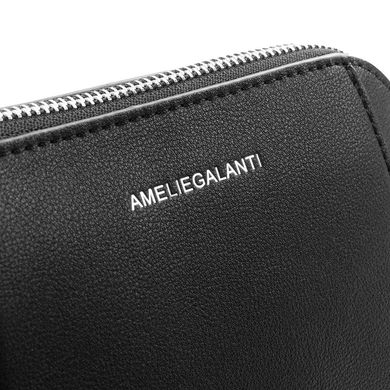 Жіноча сумка-клатч з якісного шкірозамінника AMELIE GALANTI (АМЕЛИ Галант) A991500-black Чорний