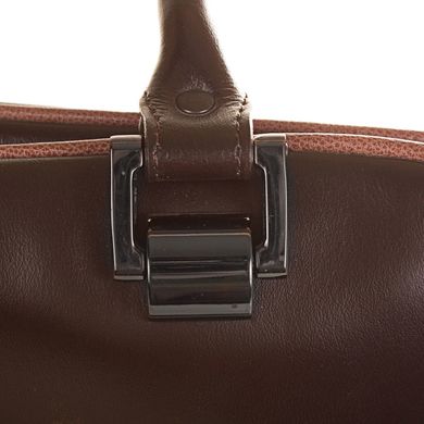 Жіноча дизайнерська шкіряна сумка з ручним розписом GALA GURIANOFF (ГАЛА ГУР'ЯНОВ) GG1257 Коричневий