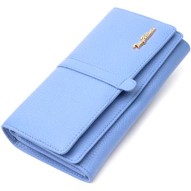 Красивий жіночий гаманець з великою кількістю відділень із натуральної шкіри Tony Bellucci 21962 Блакитний