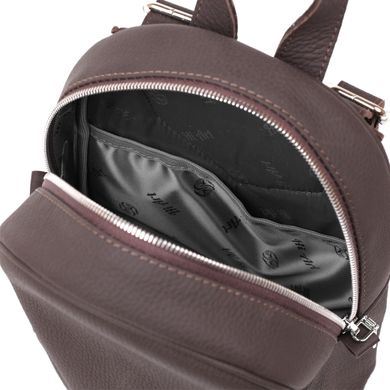 Стильный матовый женский рюкзак из натуральной кожи Shvigel 16325 Коричневый