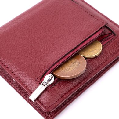 Невеликий жіночий гаманець з натуральної шкіри ST Leather 19476 Бордовий