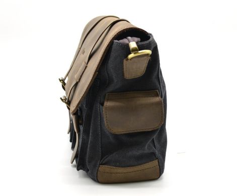 Мужская сумка через плечо парусина+кожа RG-6690-4lx бренда Tarwa Коричневый