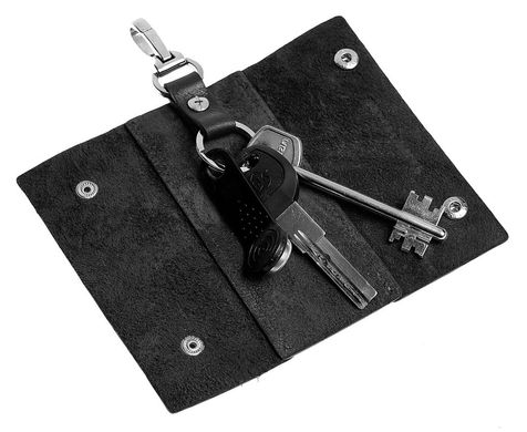 Шкіряна ключниця Grande Pelle 11335-2 Чорна