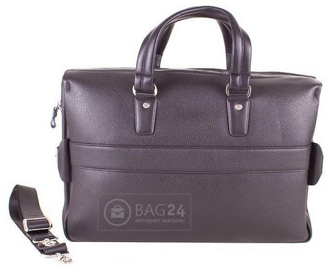 Мужская кожаная сумка больших размеров QUALITY FASHION DS625, Черный