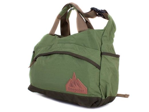 Мужская спортивная сумка через плечо ONEPOLAR (ВАНПОЛАР) W5266-green Зеленый