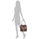 Жіноча дизайнерська шкіряна сумка з ручним розписом GALA GURIANOFF (ГАЛА ГУР'ЯНОВ) GG1257 Коричневий