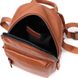Небольшой стильный рюкзак из натуральной кожи Vintage 22433 Коричневый