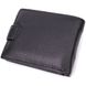 Невеликий місткий гаманець із натуральної шкіри ST Leather 22456 Чорний