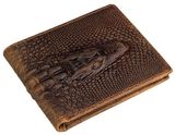 Кошелек мужской Vintage 14380 фактура кожи под крокодила Коричневый фото