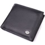 Стильный мужской кошелек из натуральной кожи ST Leather 22457 Черный фото