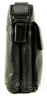 Компактная кожаная мужская сумка TOFIONNO 00326, Черный