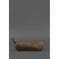 Натуральная кожаный пенал-несессер (футляр для очков) 4.0 Темно-коричневый Crazy Horse Blanknote BN-CB-4-o
