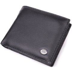 Стильный мужской кошелек из натуральной кожи ST Leather 22457 Черный