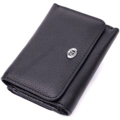Жіночий горизонтальний гаманець з натуральної шкіри ST Leather 19477 Чорний