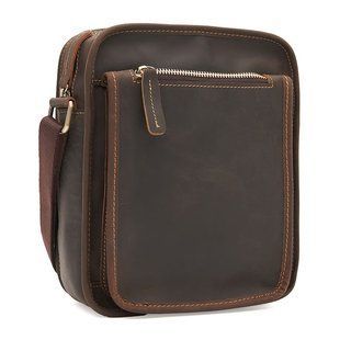 Сумка мессенджер мужская кожаная Keizer ch11038a-brown