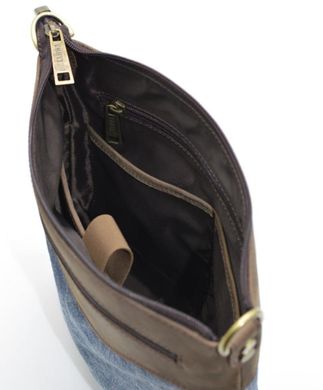 Чоловіча сумка, мікс парусина + шкіра RK-1807-4lx бренду TARWA Коричневий