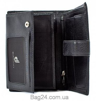 Стильний чоловічий гаманець зі шкіри DINGGO, Чорний